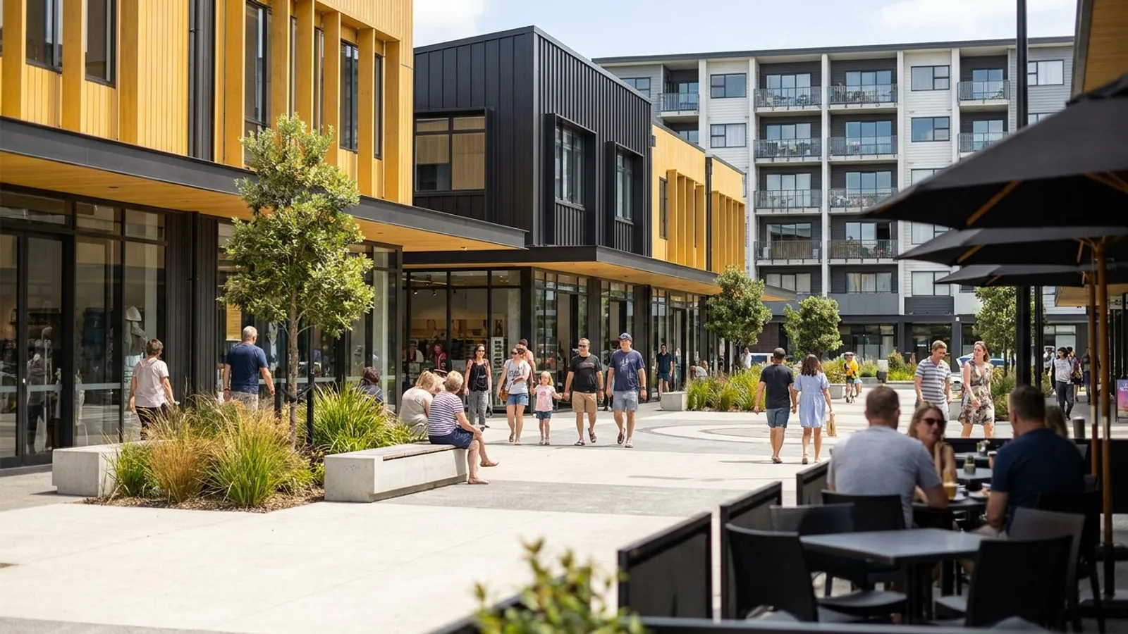 Ormiston Town Centre retail and dining precinct supported by PMGS Digital marketing