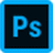 Adobe Photoshop logo, essential graphic design tool for web designers, known for image editing and creating custom graphics.