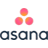 Asana logo featuring three interconnected circles, representing project management features for effective team coordination and task tracking.